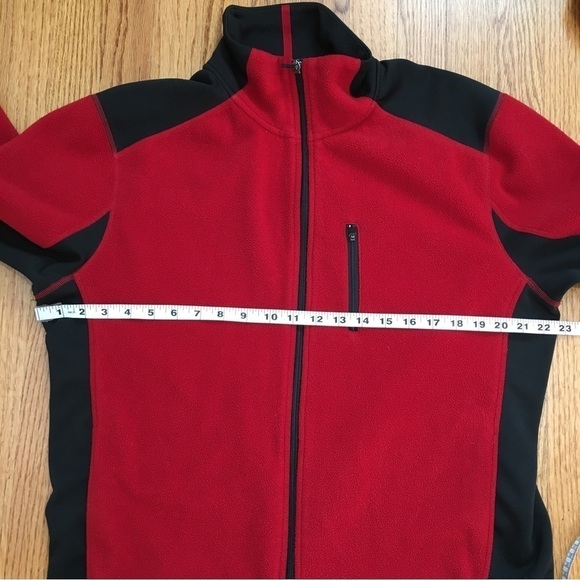 Express Men’s Black and Red Full Zip Fleece Sweatshirt - Picture 10 of 16